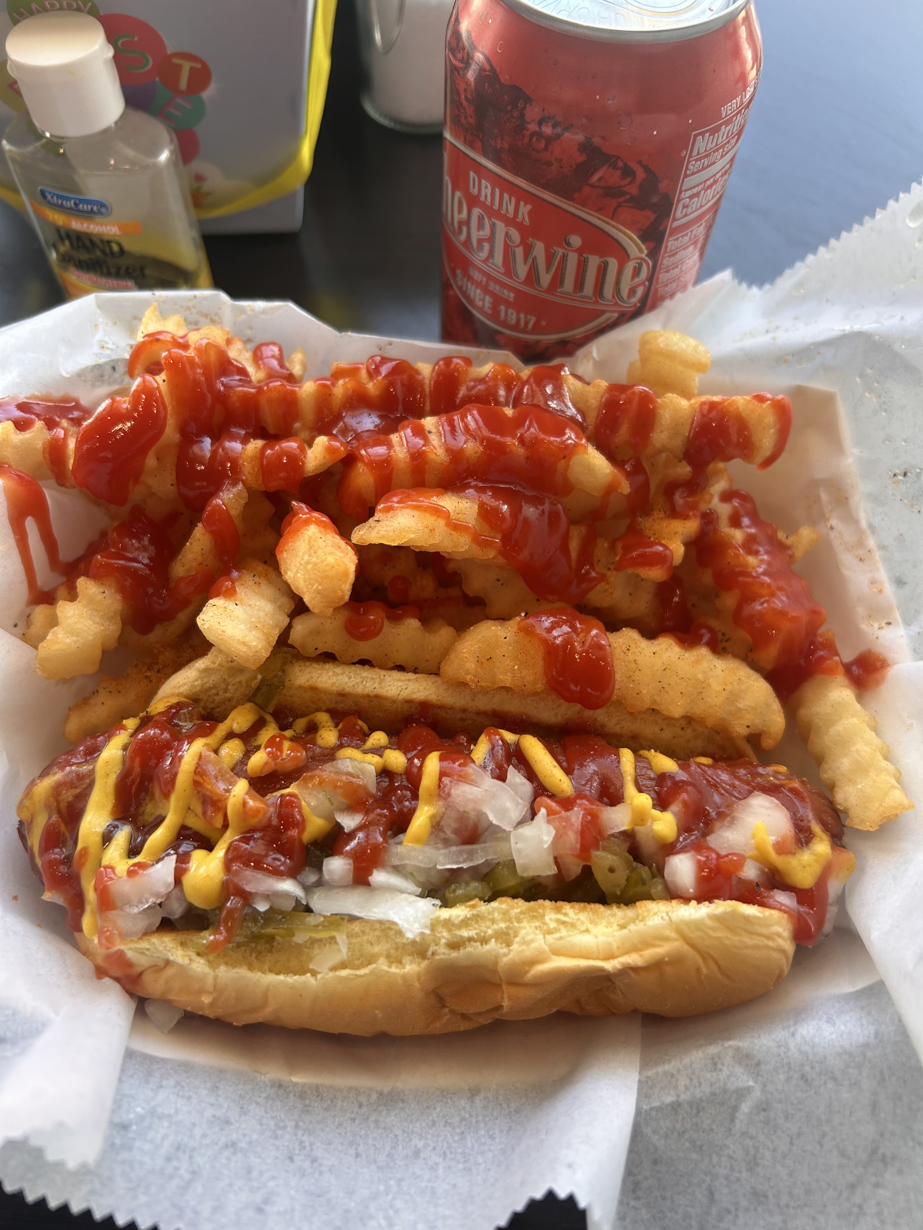 Hot Dog and Fries Platter