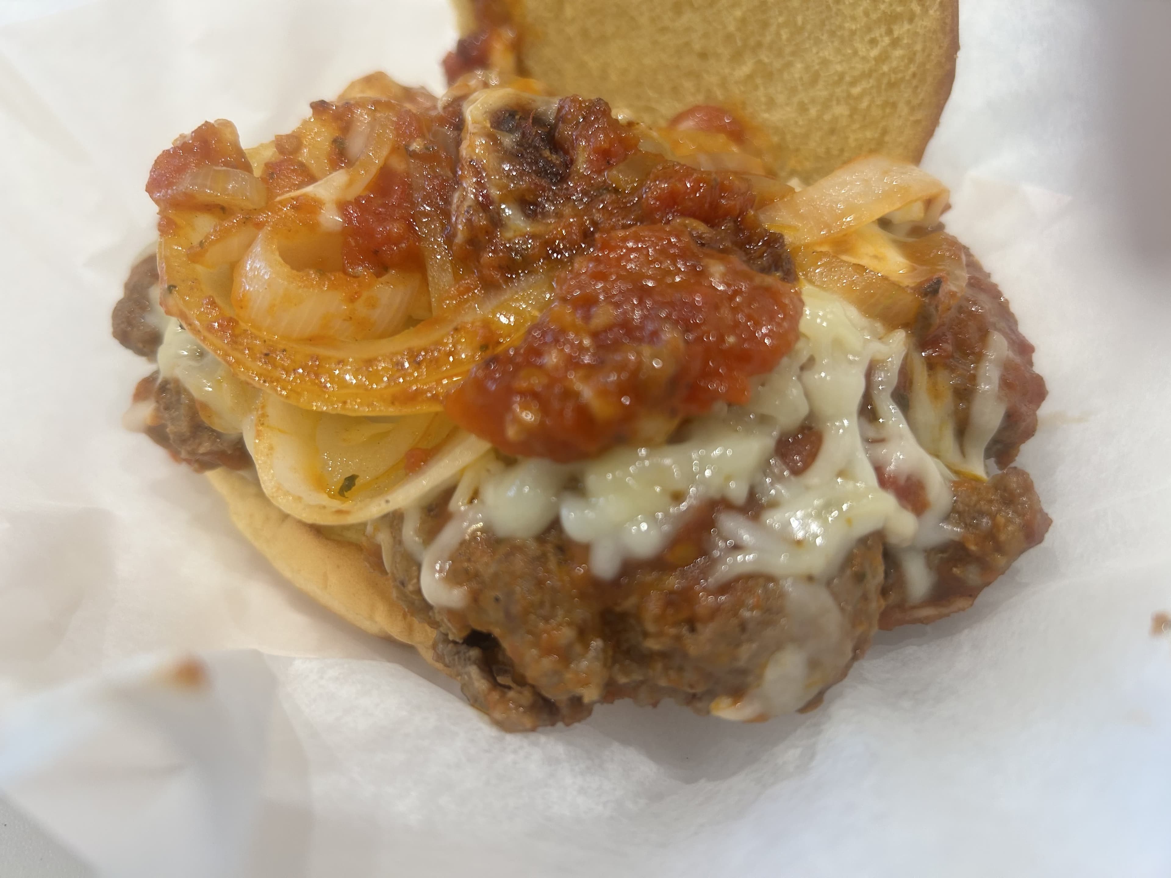 Pizza Burger special from Bikini Burger